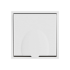 Розетка одинарная с заземлением с крышкой с защитными шторками LeDron EU Socket with Waterproof Cover White