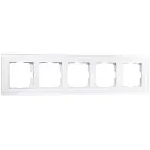 Рамка на 5 постов Werkel W0051101 (белый,стекло) a051195