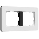 Рамка Werkel W0023068 Split белый/черный, soft-touch a067989