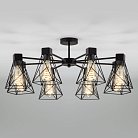 Потолочная люстра Eurosvet 70107/8 черный a044748 Trappola