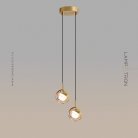 Готовая комбинация светильников LUCIUS DUO Цвет Латунь Lampatron lucius-duo-brass 7723-21651