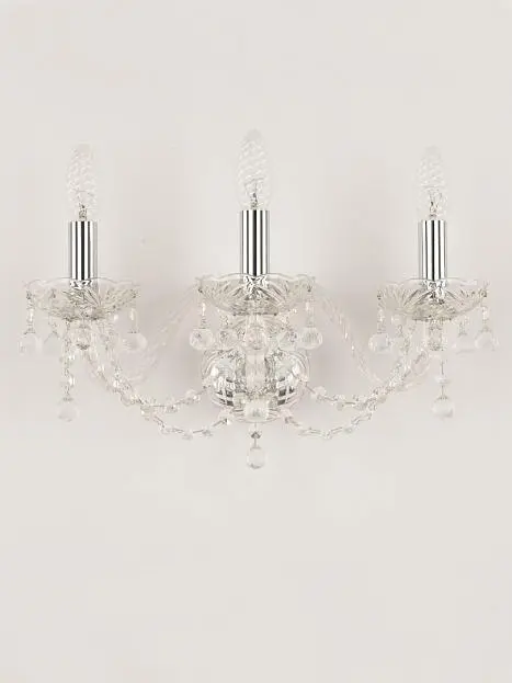 Бра хрустальные Bohemia Ivele Crystal 108B/3/165 Ni Бра хрустальные Bohemia Ivele Crystal 108B/3/165 Ni