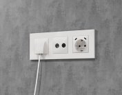 Комплект механизма розетки TV оконечной + SAT ALFA Белый глянец 5-862MHz 3.5dB/950-2150MHz 3.5dB Volt MA113310 QUANT (AP1133, VM217)