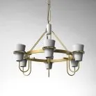 Кольцевые люстры и светильники REINAR B 6 плафонов. Цвет белый. Lampatron 1501-955