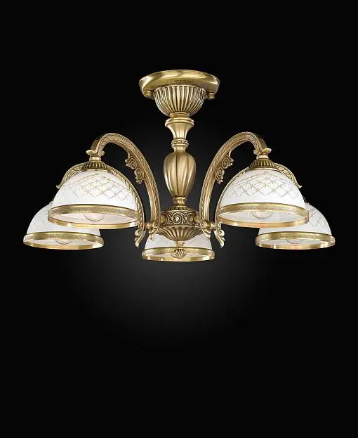 Люстра Reccagni Angelo PL 7022/5 rosa 7002 Люстра Reccagni Angelo PL 7022/5 rosa 7002