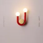 Бра COLLE Цвет Красный. 2 лампы Lampatron 8186-22400