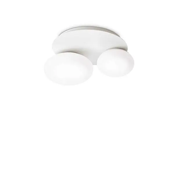 Потолочный светильник Ideal Lux 306957 NINFEA PL2 BIANCO Потолочный светильник Ideal Lux 306957 NINFEA PL2 BIANCO