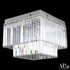Люстра хрустальная каскадная APL LED SH10.42.C.Ni.E14.PK Sicilia