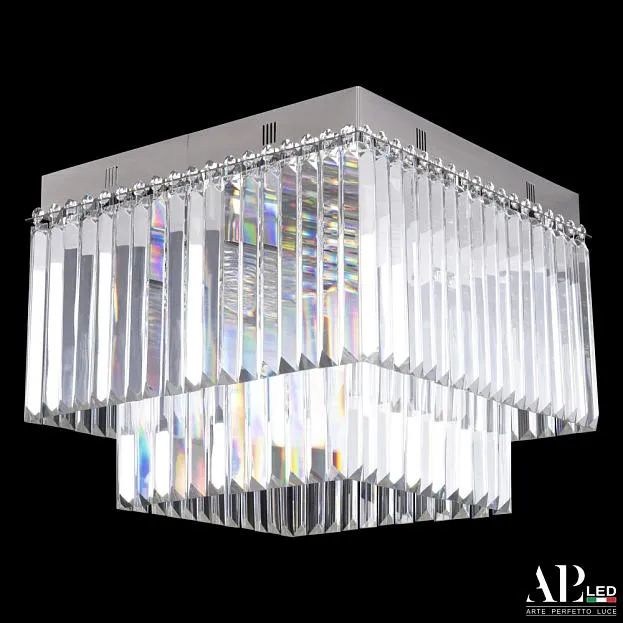 Люстра хрустальная каскадная APL LED SH10.42.C.Ni.E14.PK Sicilia Люстра хрустальная каскадная APL LED SH10.42.C.Ni.E14.PK Sicilia