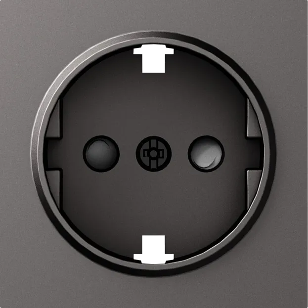 Накладка для розетки Schuko с заземлением, со шторками 16A 250 В~ Donel DE22045 A07