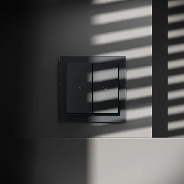 Выключатель встраиваемый для жалюзи 10А, (графит) Voltum VLS020707 S70