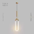 Подвесной светильник FINNUR Тип A. Размер M. Цвет Латунь. Теплый свет Lampatron 7770-21865