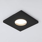 Влагозащищенный точечный светильник Elektrostandard 126 MR16 черный матовый Flicks a053362