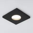 Влагозащищенный точечный светильник Elektrostandard 126 MR16 черный матовый Flicks a053362