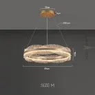 Кольцевые люстры и светильники ERLAN Одно кольцо. Размер M Lampatron 8830-24862