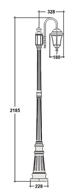 Наземный фонарь Oasis Light 91309S/10 down Gb ASTORIA 1 S