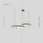 Кольцевые люстры и светильники CAMILIA Тип C. Цвет Черный Lampatron 5830-15429