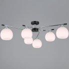 Потолочная люстра ILLUMICO IL0638-6CSQ-24 CR BK LIBRA