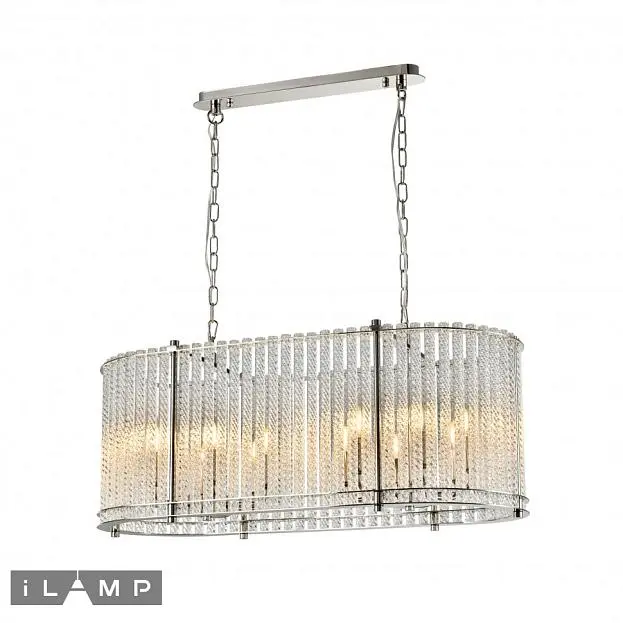 Подвесная люстра iLamp Manhattan P2554-12 Nickel Подвесная люстра iLamp Manhattan P2554-12 Nickel