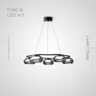 Кольцевые люстры и светильники JULIANO Тип B. 5 ламп Lampatron 7031-19326