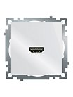 Розетка HDMI 2.1, Type A (механизм),  Stekker 50058 GLS00-7118-01, серия Катрин, белый