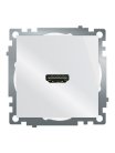 Розетка HDMI 2.1, Type A (механизм),  Stekker 50058 GLS00-7118-01, серия Катрин, белый