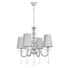 Хрустальная подвесная люстра Lumina Deco LDP 1200-4 CHR FABIONE