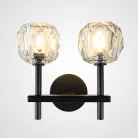 Бра Boule De Cristal Double Sconce Brass Черный ImperiumLoft 178385-22
