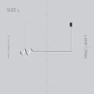 Реечный, рядный светильник DAMARIS Размер L. Цвет Черный. Белый свет Lampatron 6479-17531