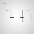 Бра GIA PAIR Размер S. Цвет Черный. Тип А Lampatron gia-pair-s-black-a 7250-19918