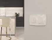 Комплект механизма 2-клавишного перекрестного выключателя 10A-250V OMEGA Жемчуг Volt MO203030 QUANT