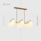 Реечный, рядный светильник JOCELIN LONG 6 ламп Lampatron jocelin-long-6 6798-18666