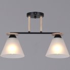 Потолочная люстра Reluce 11630-0.3-02 BK+WOOD