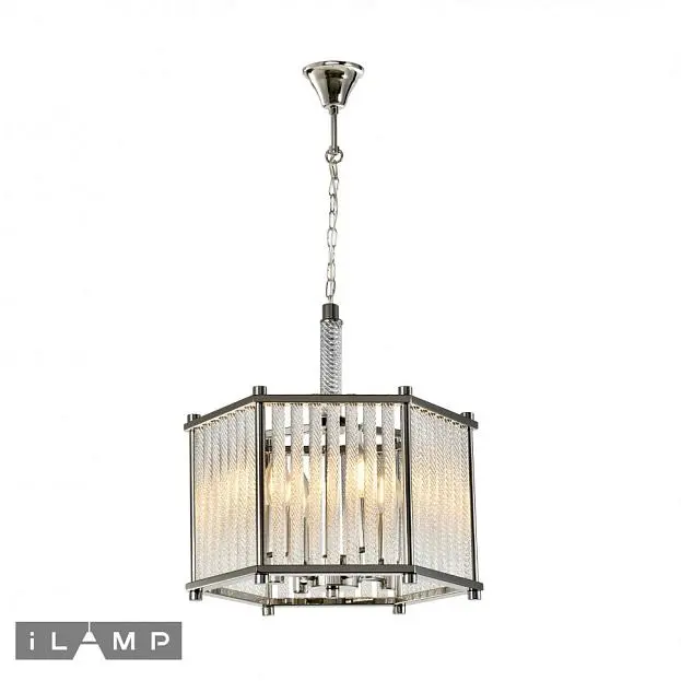 Подвесная люстра iLamp Rich P9509-4 Nickel Подвесная люстра iLamp Rich P9509-4 Nickel