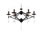 Подвесная люстра черный E14/6 max 40W D660*880 Ambrella light TR9597/6 BK