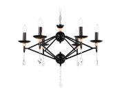 Подвесная люстра черный E14/6 max 40W D660*880 Ambrella light TR9597/6 BK