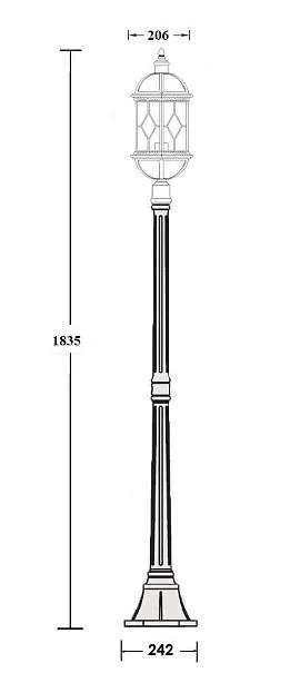 Наземный фонарь Oasis Light 92608 Bl SORENTO