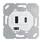 USB зарядное устройство, 3.1A тип A,С белый Donel DUSB3100WC Европа