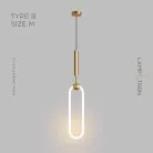 Подвесной светильник FINNUR Тип B. Размер M. Цвет Латунь. Теплый свет Lampatron 7770-21867