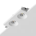 Встраиваемый гипсовый светильник под сменную лампу LeDron LUMI SQ2 107x233 D73