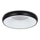 Светильник встраиваемый, GU10, D95xH35мм, IP20, белое основание, черный плафон, без лампы Donel DN02005R1WB DN02