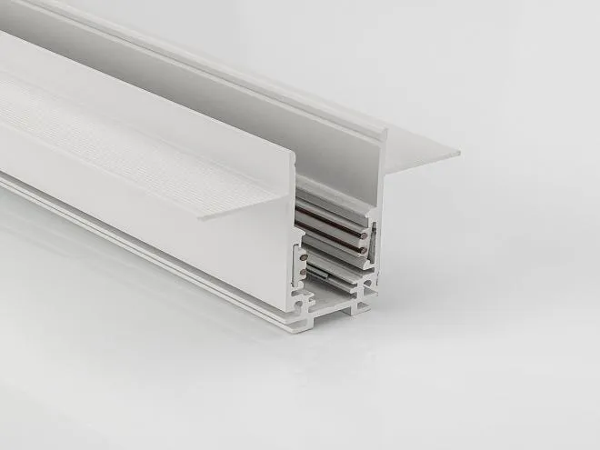 Шинопровод встраиваемый глубокий под гипсокартон 2.5 м SWG SY-LINK-20T1-2.5-WH