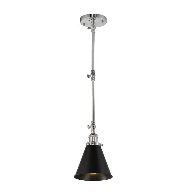 Подвесной светильник Lumina Deco LDP B007 CHR+BK Rubi Подвесной светильник Lumina Deco LDP B007 CHR+BK Rubi