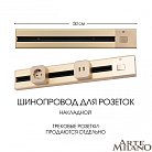 Накладной шинопровод с выключателем 0,5 м 25A 250V Arte Milano 385205TOB/50 Gold Am