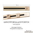 Накладной шинопровод с выключателем 0,5 м 25A 250V Arte Milano 385205TOB/50 Gold Am