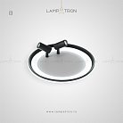 Потолочный светильник GARB Тип B. Размер M. Цвет Черный. Трехцветный свет Lampatron 4164-10406