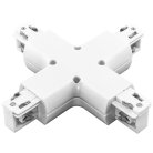 Соединитель трековый трехфазный X-образный Lightstar 504146 BARRA