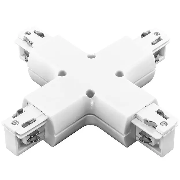Соединитель трековый трехфазный X-образный Lightstar 504146 BARRA Соединитель трековый трехфазный X-образный Lightstar 504146 BARRA
