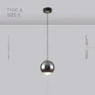 Подвесной светильник BENDIX B Тип A. Размер S. Цвет Черный Lampatron bendix-b-a-s-black 6782-18585