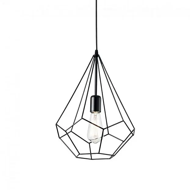 Подвесной светильник Ideal Lux 148175 AMPOLLA-3 SP1 NERO Подвесной светильник Ideal Lux 148175 AMPOLLA-3 SP1 NERO